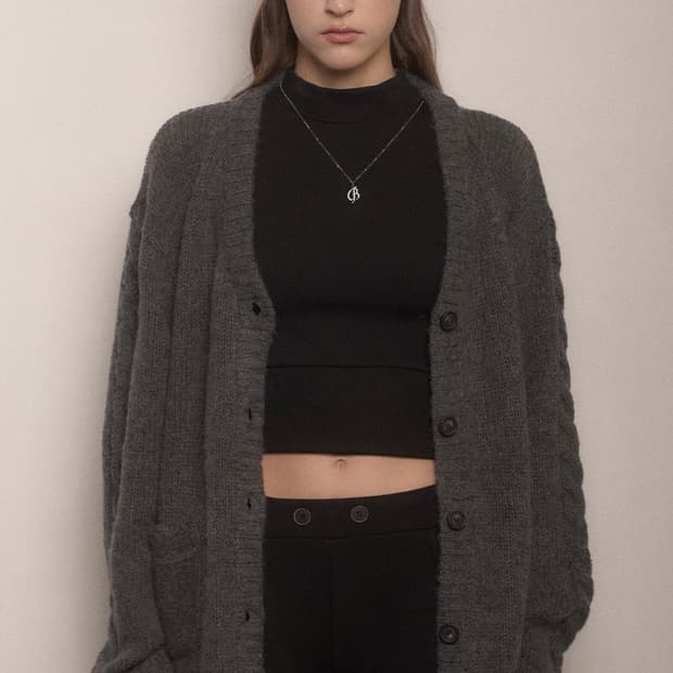 벨리아르 Sugar cable cardigan