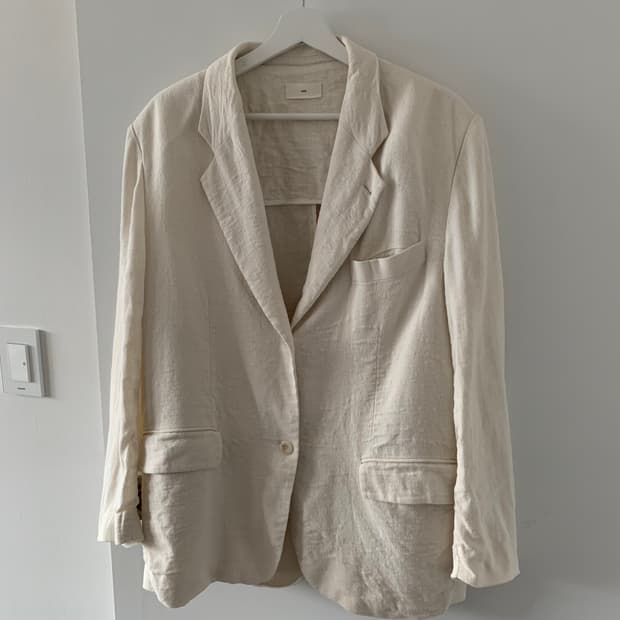아이보리 린넨 자켓