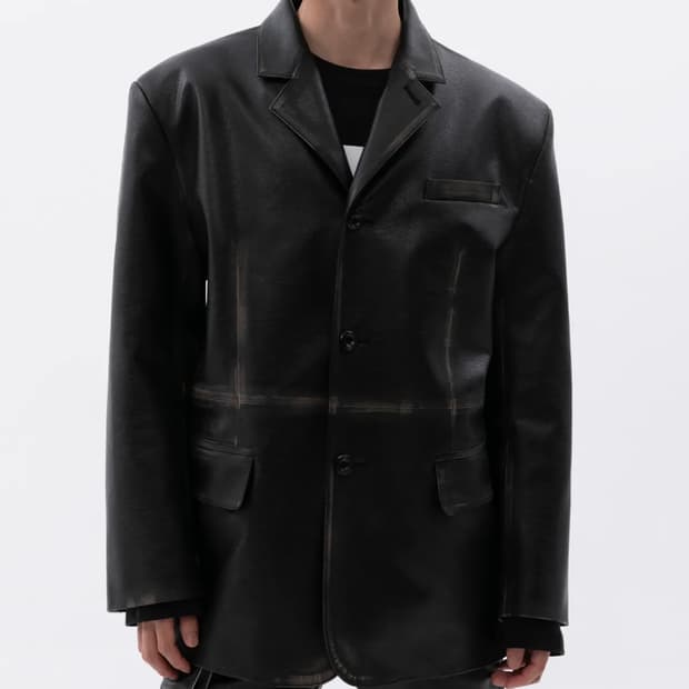 (구매) esc studio washing leather 블랙2size