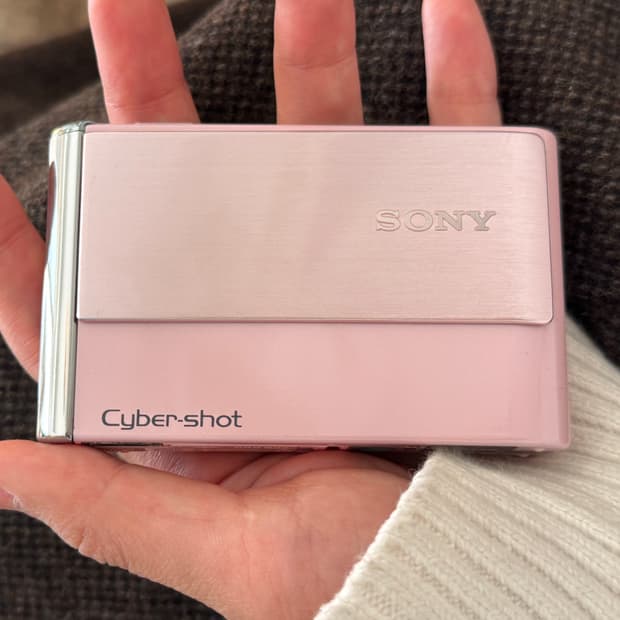 소니 핑크 디카 dsc-t70 