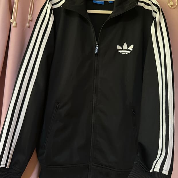 아디다스져지 아디다스 파이어버드 트랙탑 불꽃져지 블랙 집업 삼선