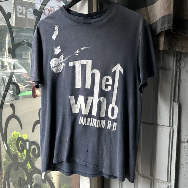 80’s OG The Who 티셔츠 하드페이딩 빈티지 밴드티 밴드티셔츠