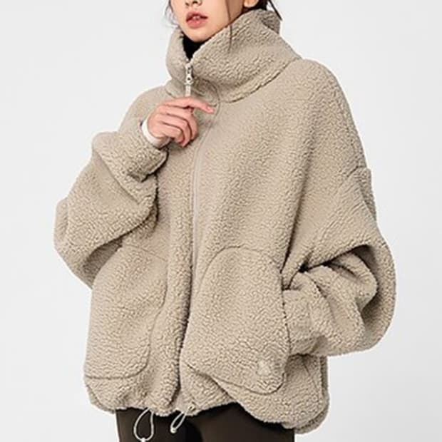 젝시믹스 우먼 쉐르파 하이넥 점퍼