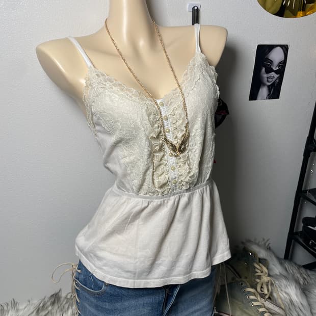 빈티지 홀리스터 레이스 슬리브리스