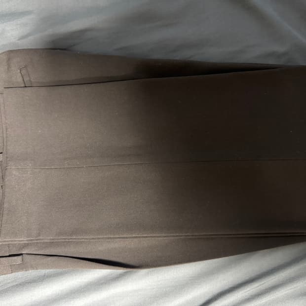 무신사 스탠다드 와이드 슬랙스 브라운