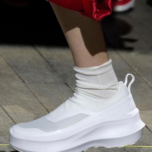 꼼데가르송 살로몬 슬립온 화이트 255