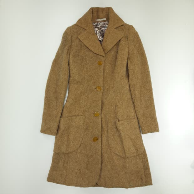 CN780 M 비비안웨스트우드 쿠튀르 울 알파카 포트레이트 롱코트