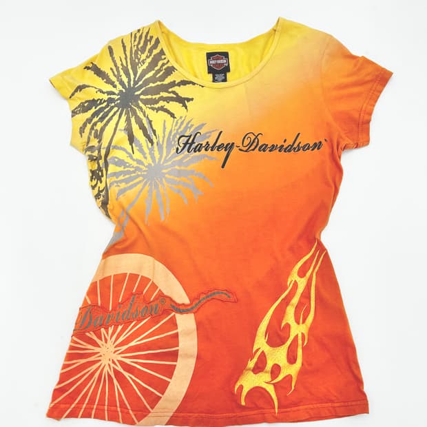 할리데이비슨 베드아즐드 우먼 반팔티