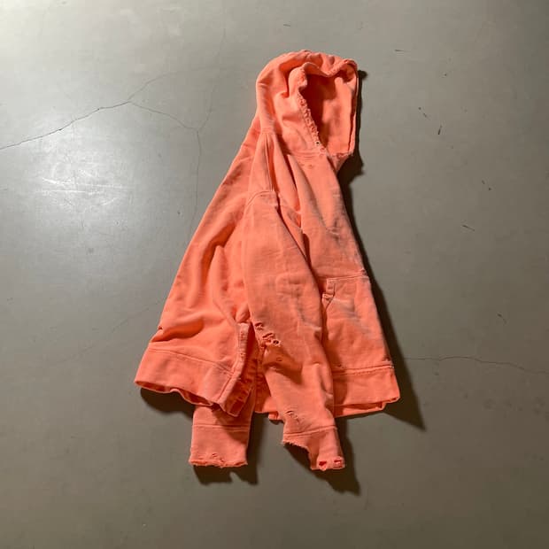 KZ Atelier  Distressed Over Hoodie