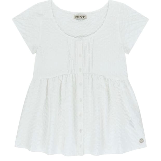 코이세이오 핀턱 블라우스