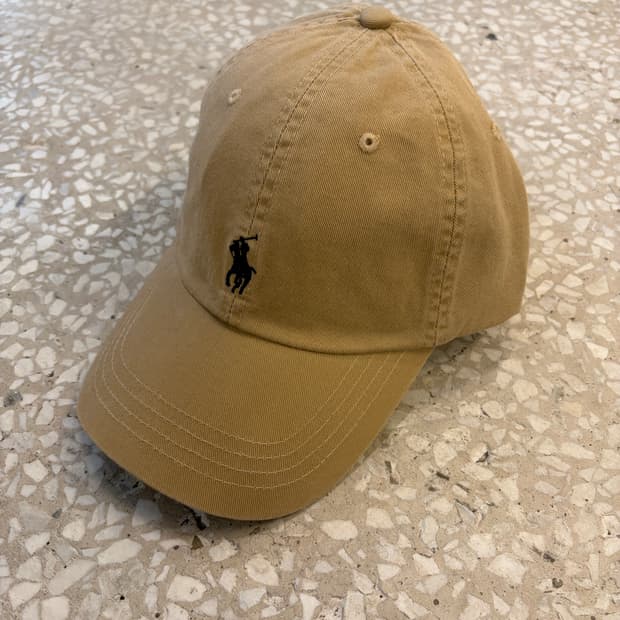 Polo Ralph Lauren Beige Pony Logo Cap