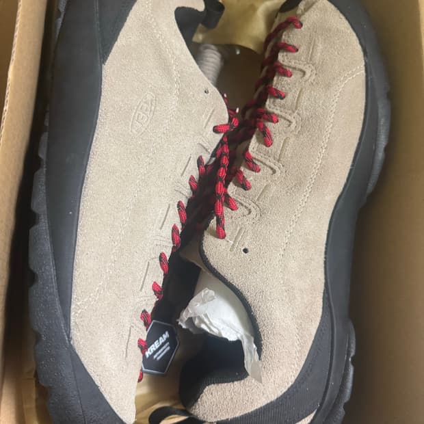 킨 재스퍼 스웨이드 스니커즈 실버 밍키