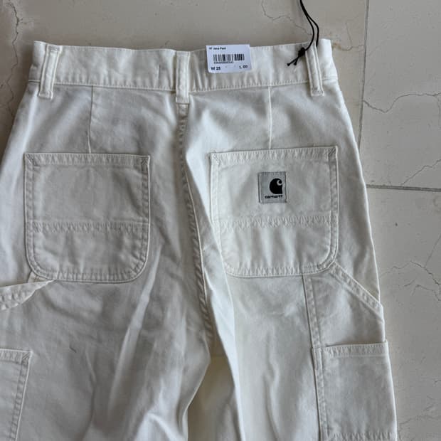 칼하트 윕 Carhartt Wip 스톤 워시드 와이드 팬츠 화이트 25 