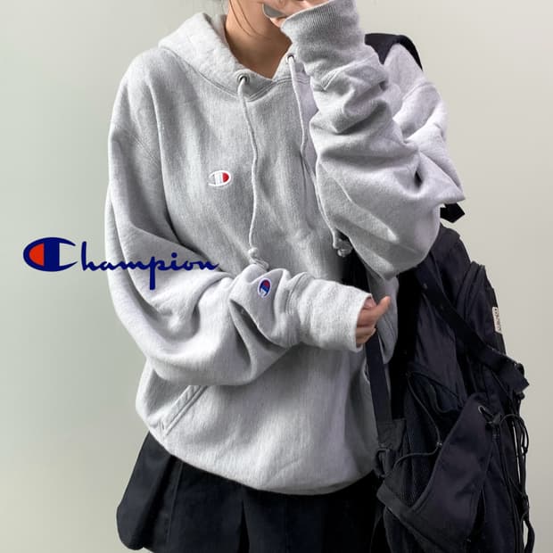 챔피온 리버스위브 후드티 