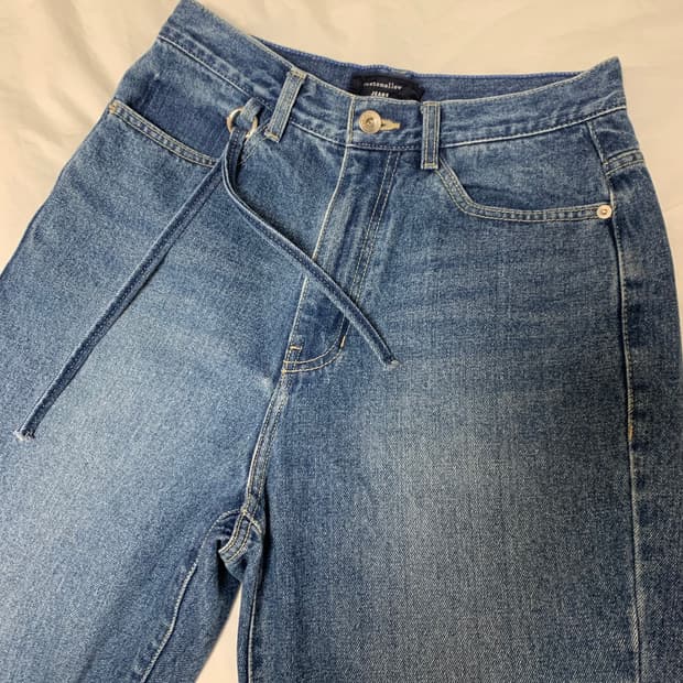 커스텀멜로우 세미와이드 워시드진 28