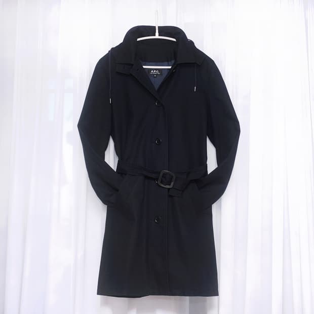 아페쎄 (A.P.C) 투웨이 후디드 트렌치코트 (XS / 85-90)