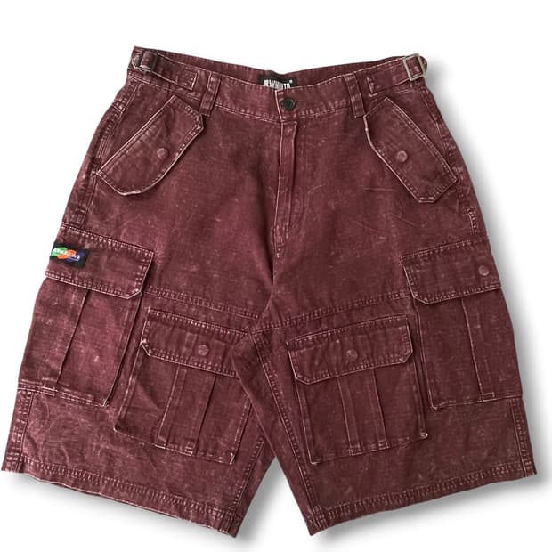 브라운브레스 버건디 카고 버뮤다팬츠 L
