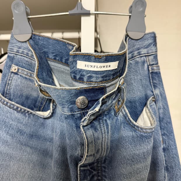 선플라워 루즈드 데님 natural vintage 32 32
