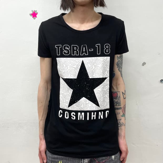 Cubic Big Star Black T-shirt 