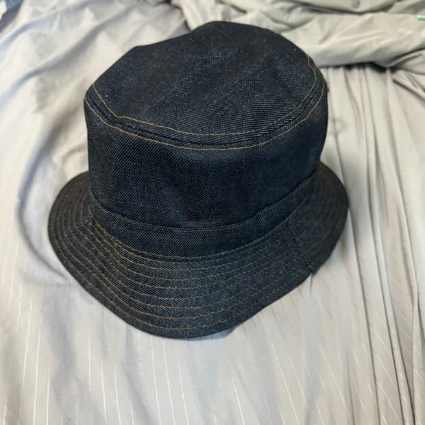 써네이 데님 버킷모자