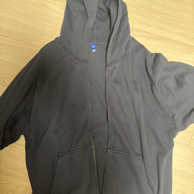 이지 YZY 집업 후드 네이비 XL