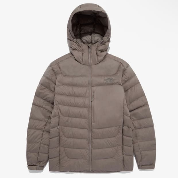 노스페이스 경량패딩 다크베이지 모카 S