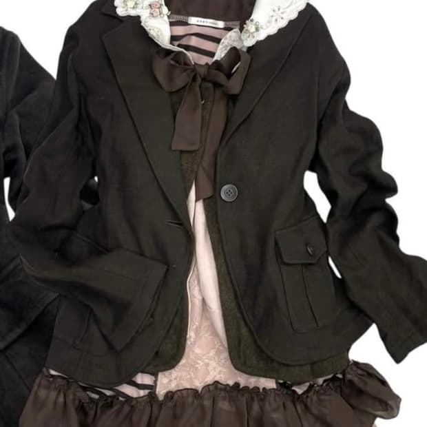 axes femm 엑시즈팜 딸기초코 리본 코디세트