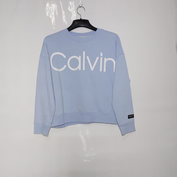 Calvin Klein 캘빈클라인 안감기모 오버핏 숏맨투맨