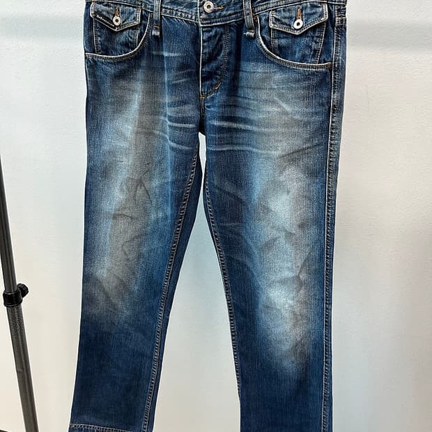 32) 돌체앤가바나 Y2K 가죽패치진 