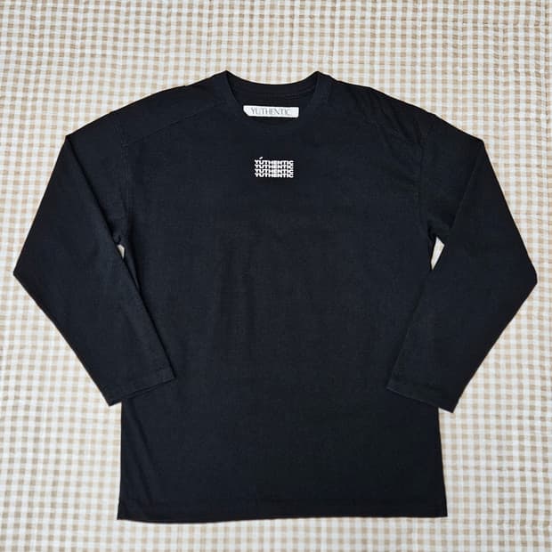 유센틱 박시핏 긴소매 면티 남자100