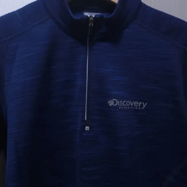 디스커버리 피치기모 긴팔 반집업, L