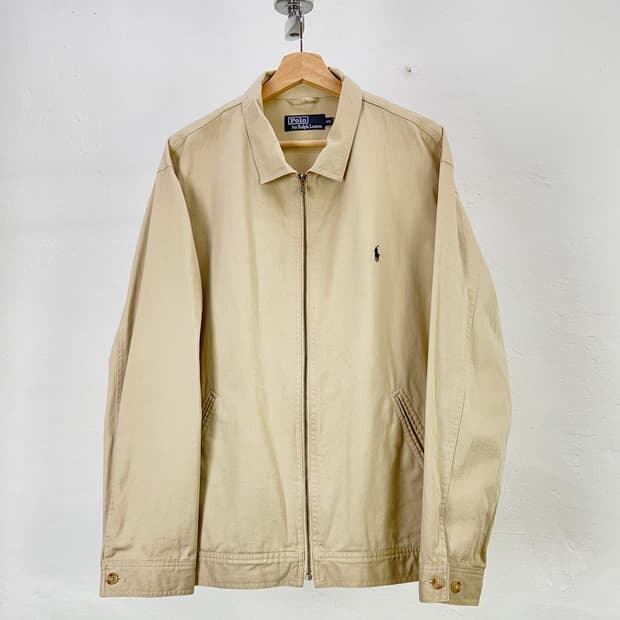 폴로 랄프로렌 베이직 포니 스윙톱 베이지 자켓