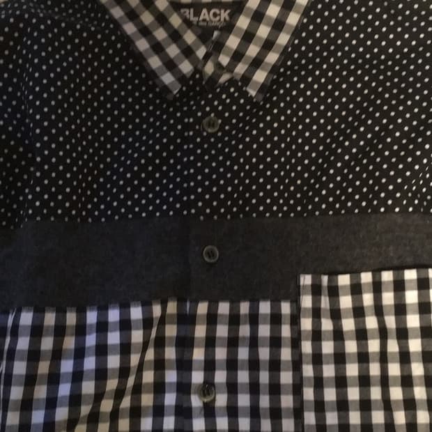꼼데가르송 dot&check shirts