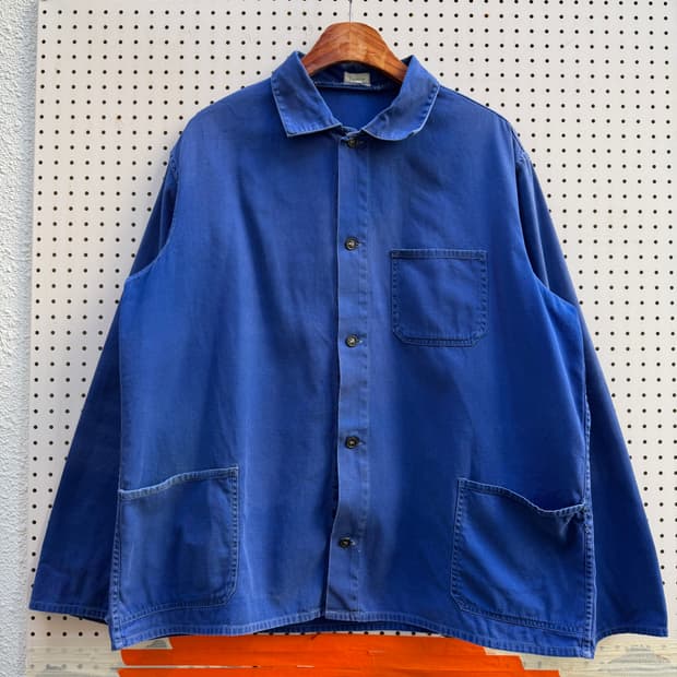 1970s FADED WASHED BLUE OLD 빈티지프렌치워크자켓
