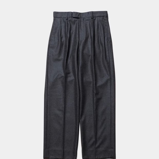 아프레쎄 23fw 울캐시 와이드 테이퍼드 트라우저