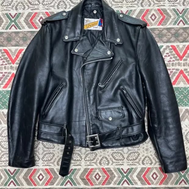 80s 쇼트 퍼펙토 더블 라이더자켓