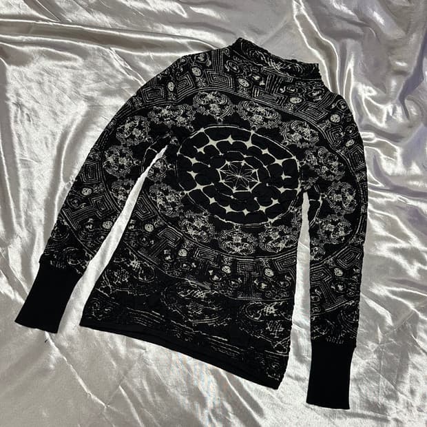 Desigual 데시구엘 3D 아포칼립스 자카드 니트
