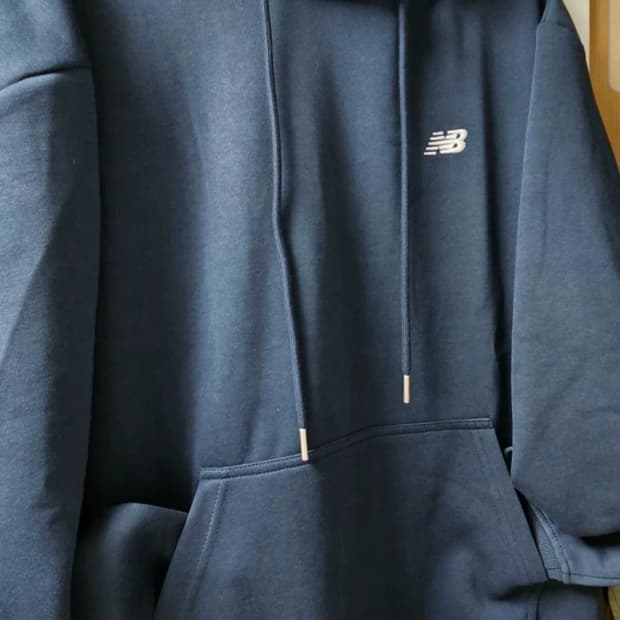 뉴발란스 네이비 후드티