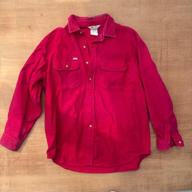 Carhartt Washed Red Work Shirt 칼하트