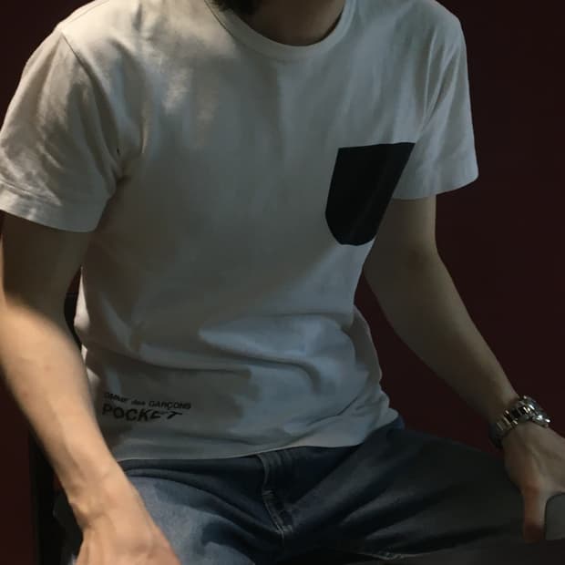 꼼데가르송 포켓 그래픽 티셔츠