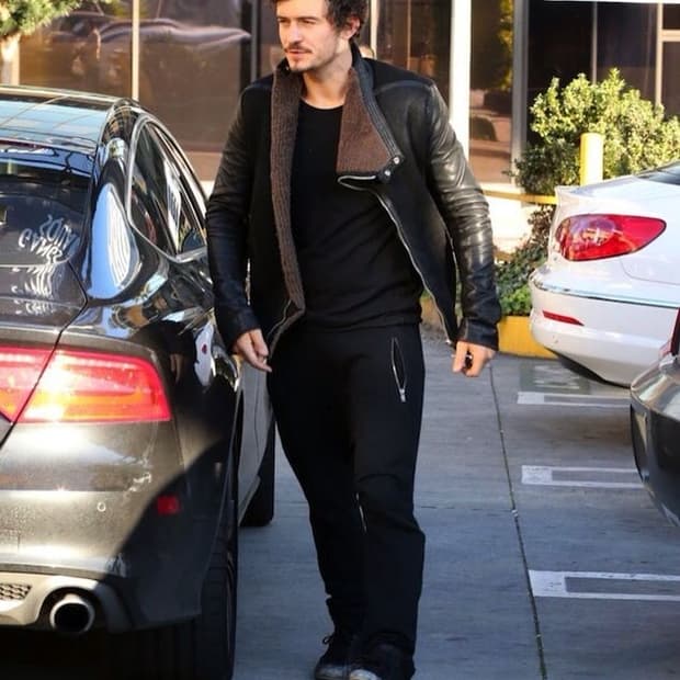 릭오웬스 12FW 레더 시어링 자켓