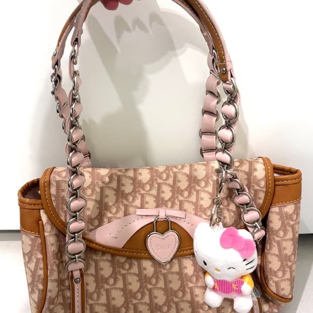 디올 로맨틱 하트백 핑크