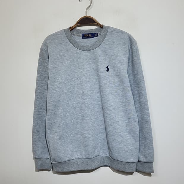 (M) 랄프로렌 폴로 맨투맨 그레이 로고 스웨트 티셔츠 