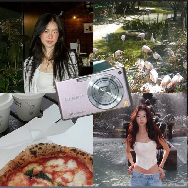 라이카 ! 유키 사용💗 panasonic lumix fx33 메탈핑크