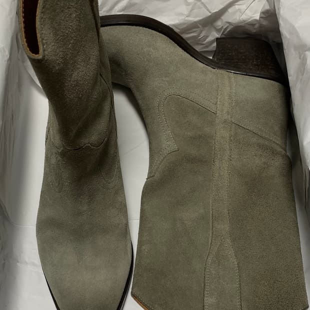 ISABEL MARANT, Velvet gaucho boot(38)