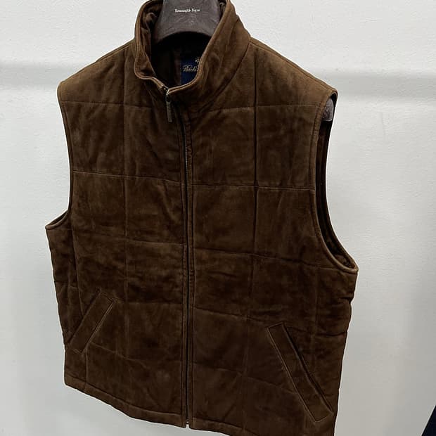 110) 브룩스브라더스 스웨이드 베스트 