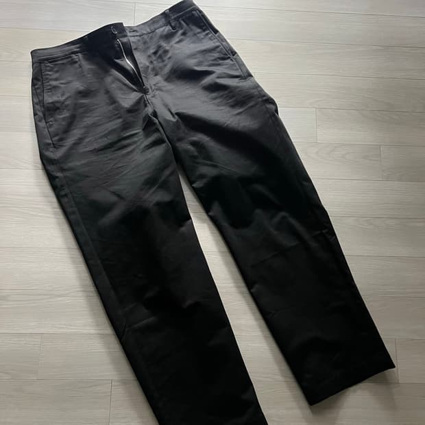 스테디에브리웨어 레귤러 코튼 팬츠 블랙 4사이즈