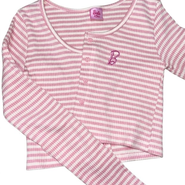 바비 크롭 니트 가디건