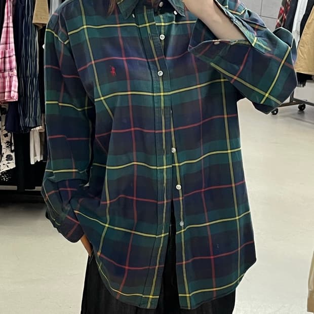 폴로 체크 셔츠