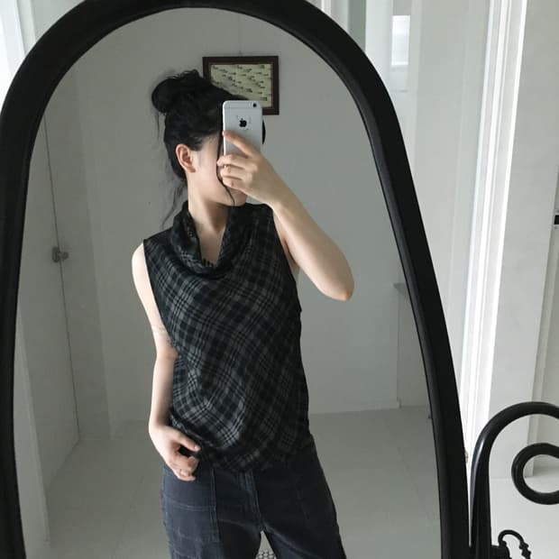 check drape top
